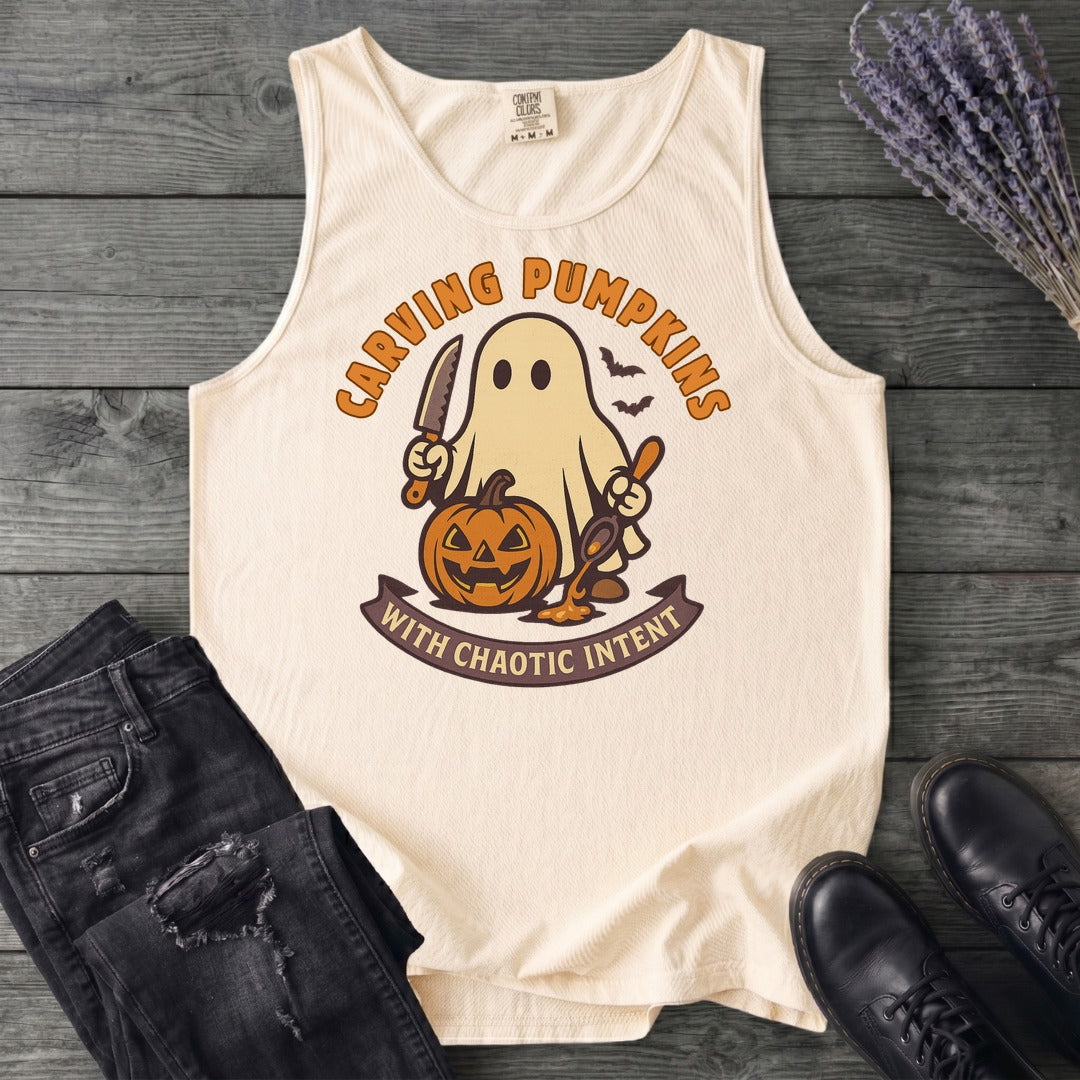 Carving Pumpkins Chaotic Tank Top