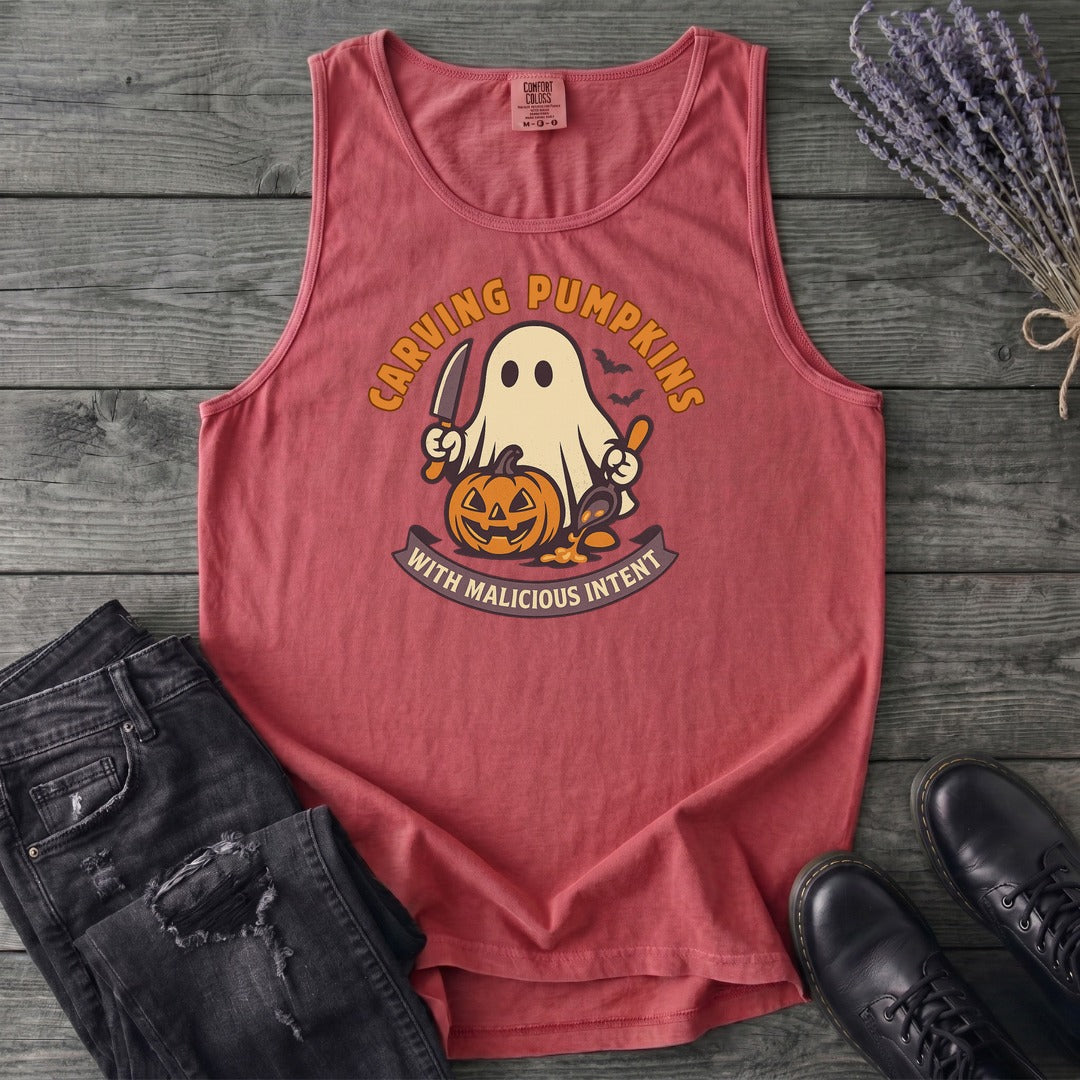 Carving Pumpkins Evolved Tank Top