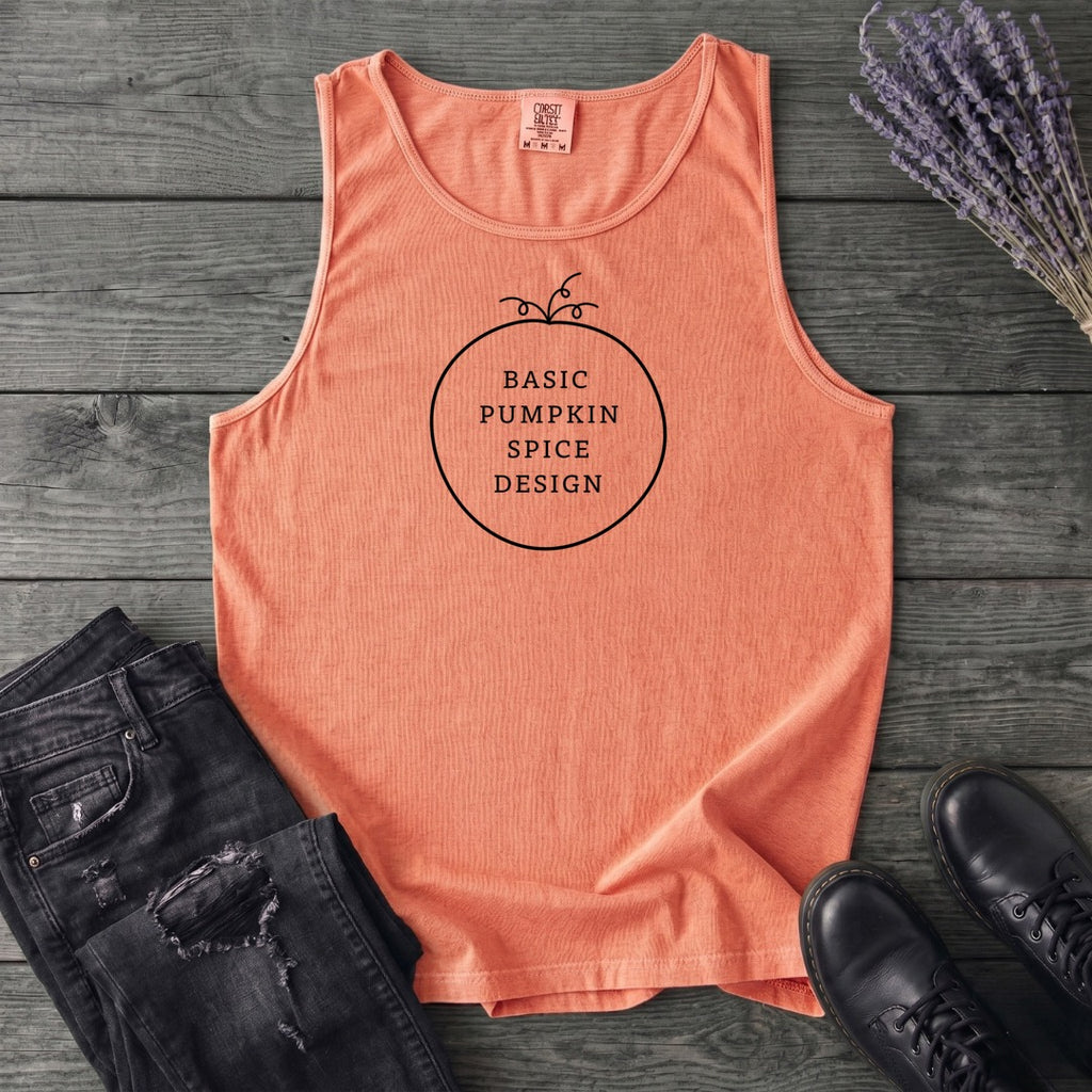 Basic Pumpkin Spice Design Tank Top