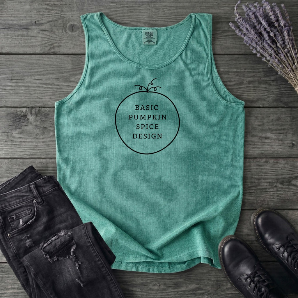 Basic Pumpkin Spice Design Tank Top