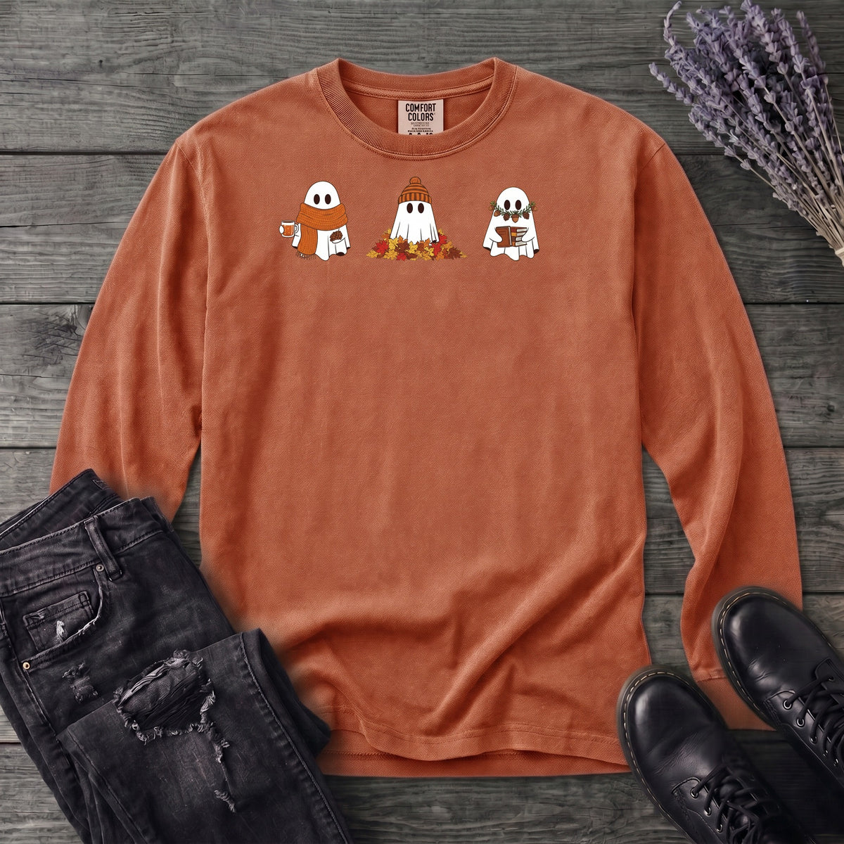 Ghost Trio Autumn Long Sleeve T-Shirt