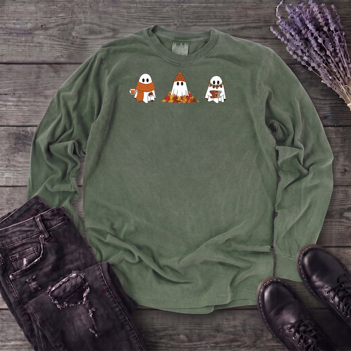 Ghost Trio Autumn Long Sleeve T-Shirt
