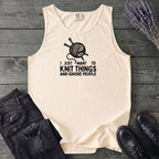 Knit Things And Ignore People Tank Top