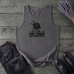Knit Things And Ignore People Tank Top