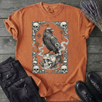 Raven Skull Card T-Shirt