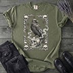 Raven Skull Card T-Shirt