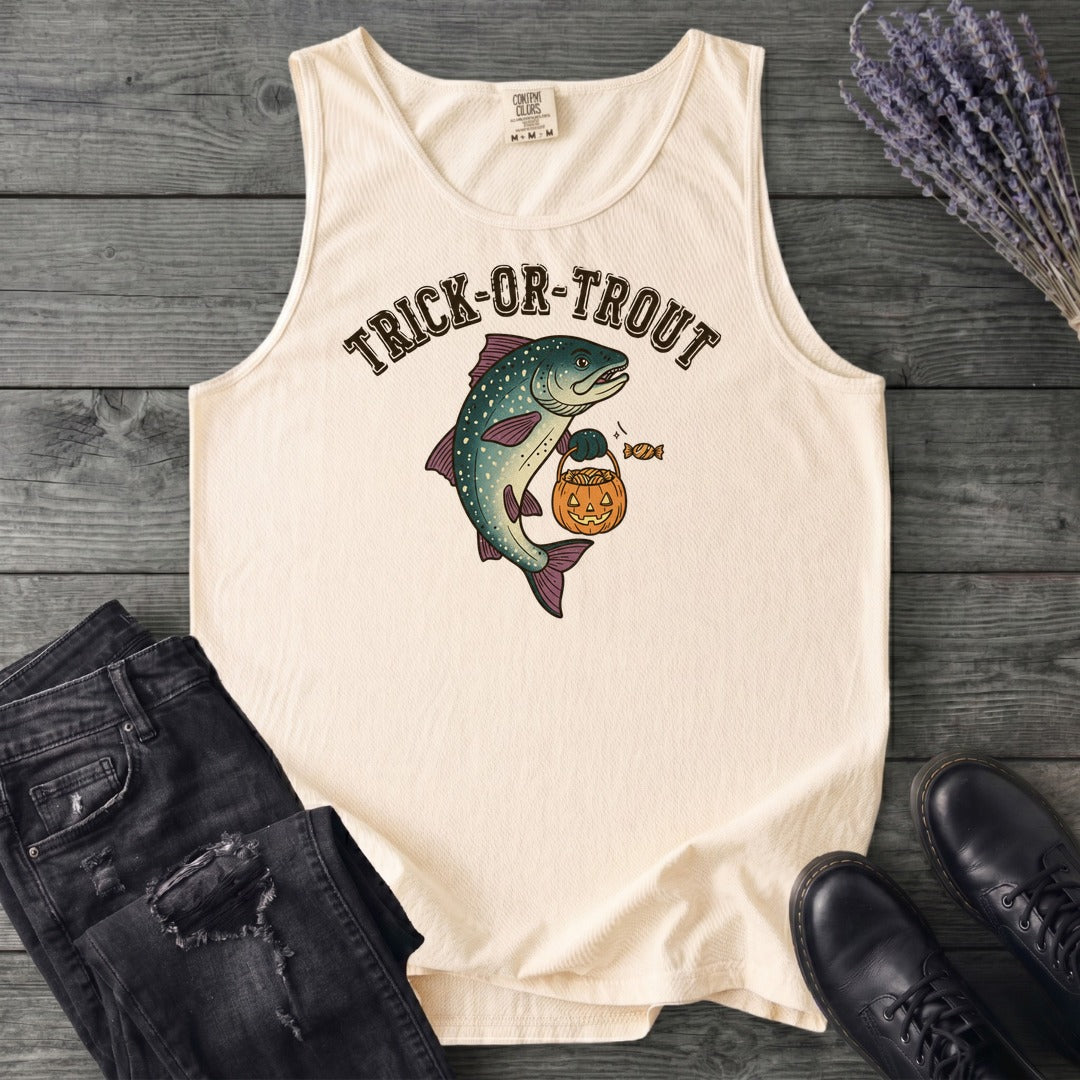 Trick Or Trout Tank Top
