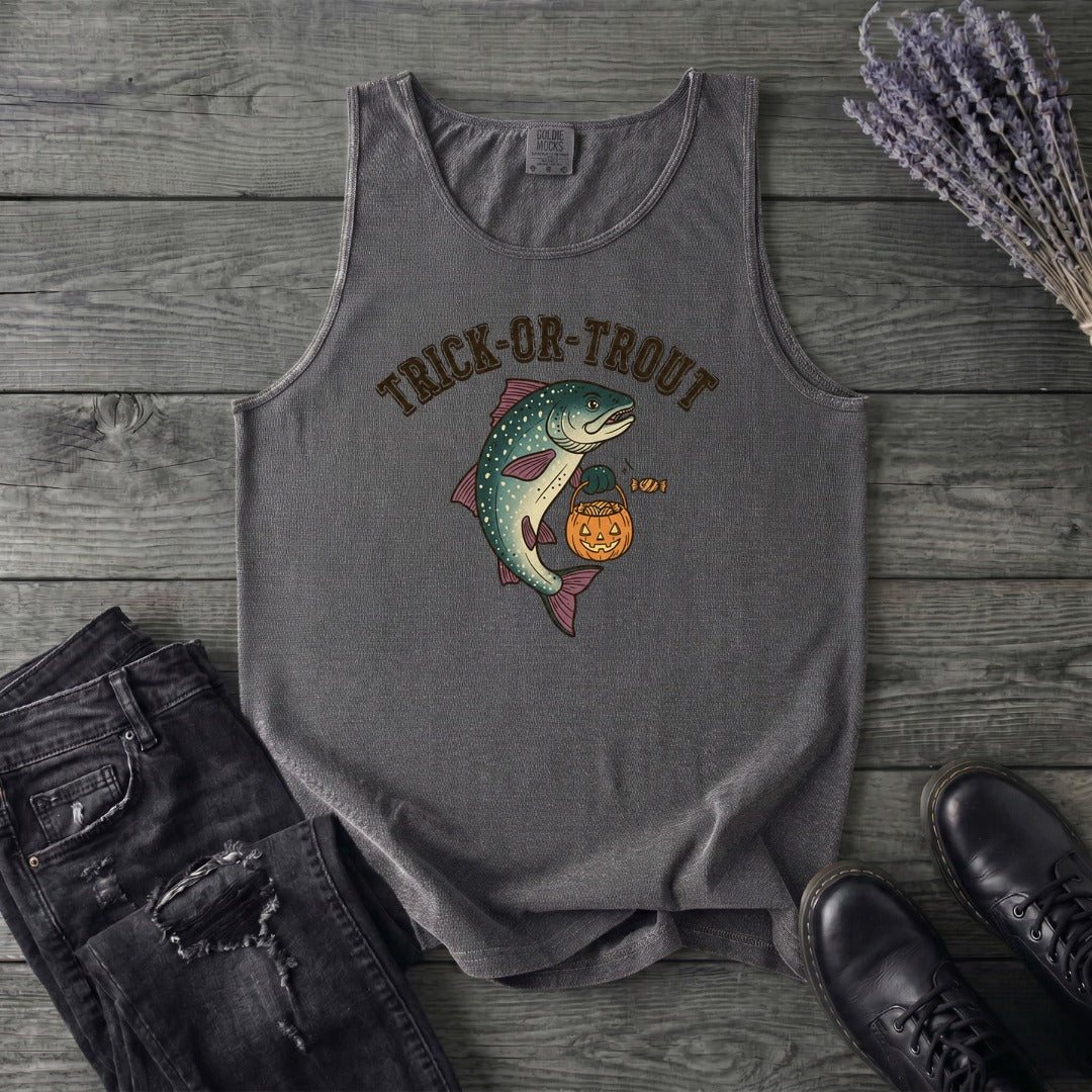 Trick Or Trout Tank Top