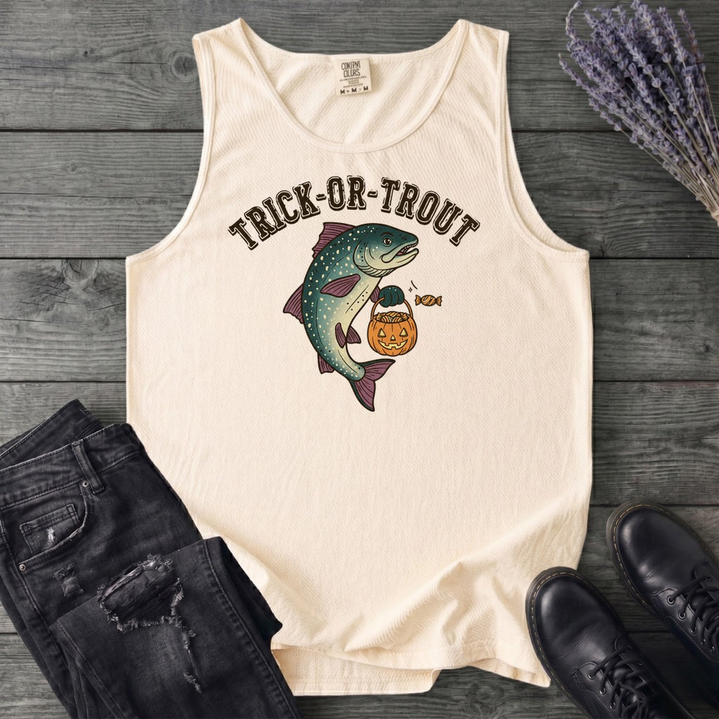 Trick Or Trout Tank Top