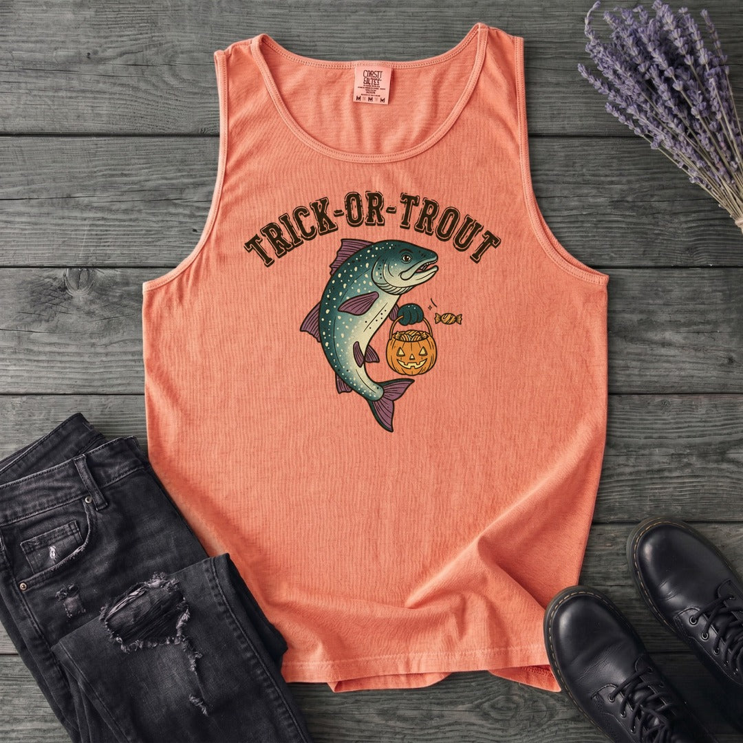 Trick Or Trout Tank Top
