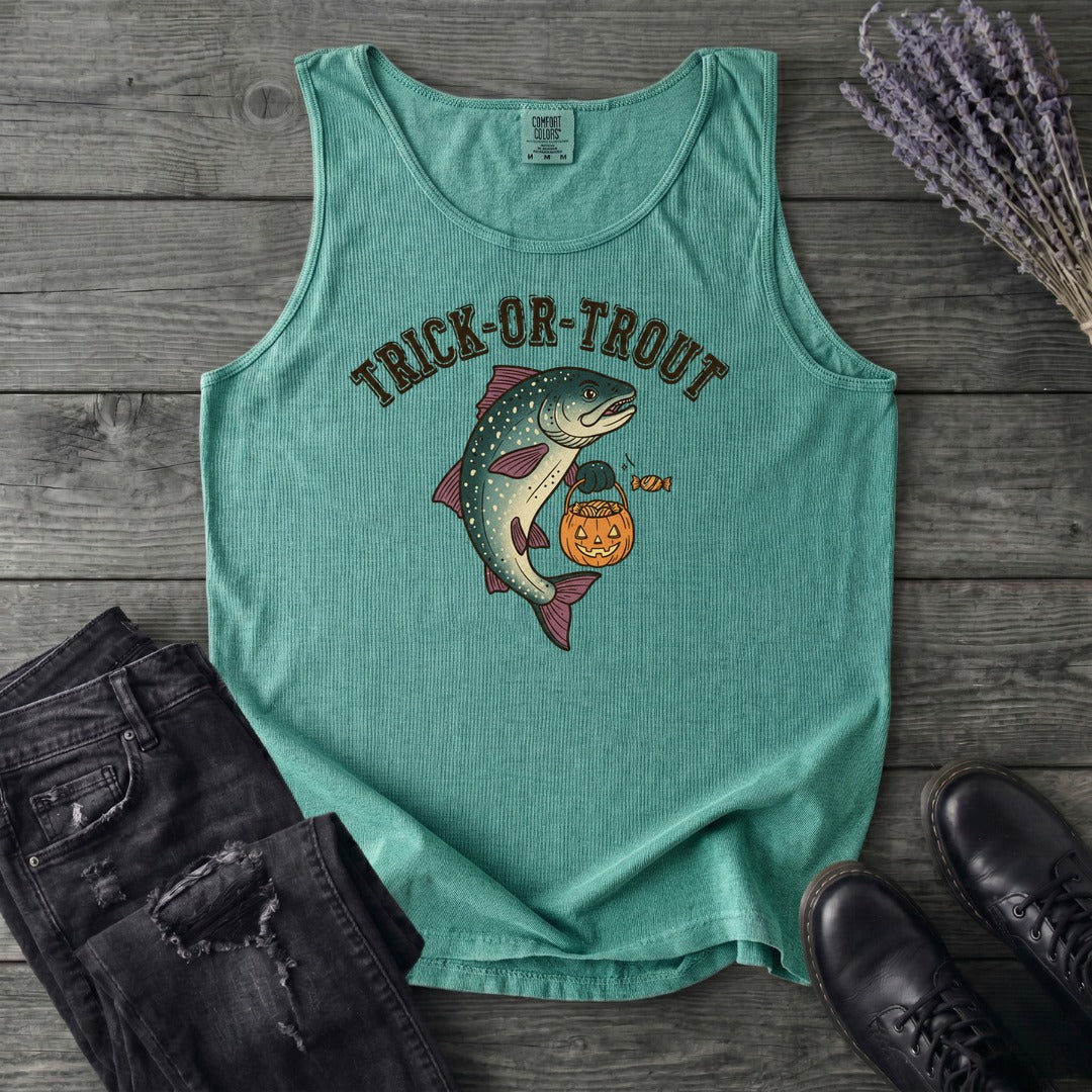 Trick Or Trout Tank Top