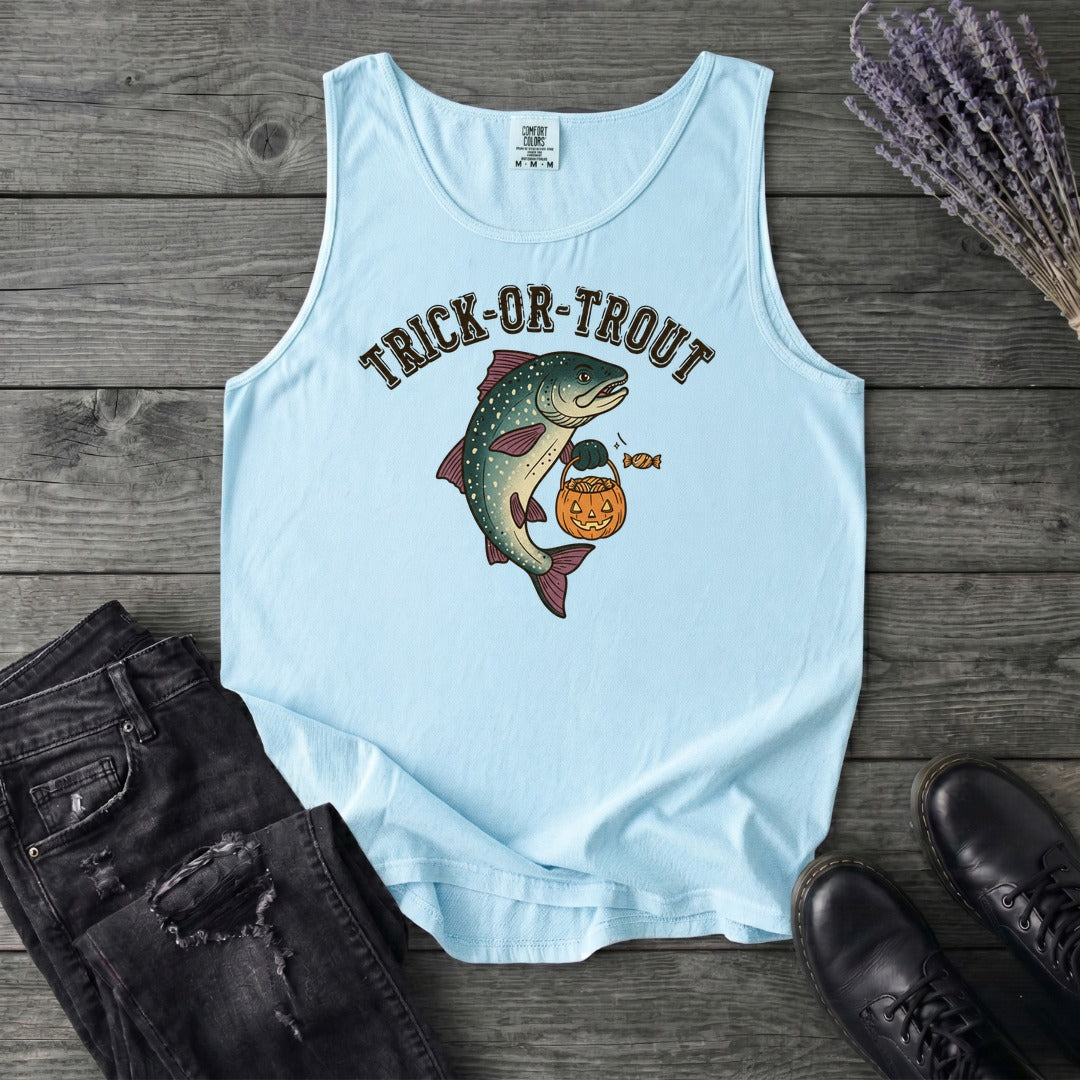 Trick Or Trout Tank Top