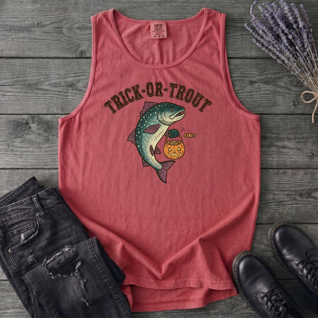 Trick Or Trout Tank Top