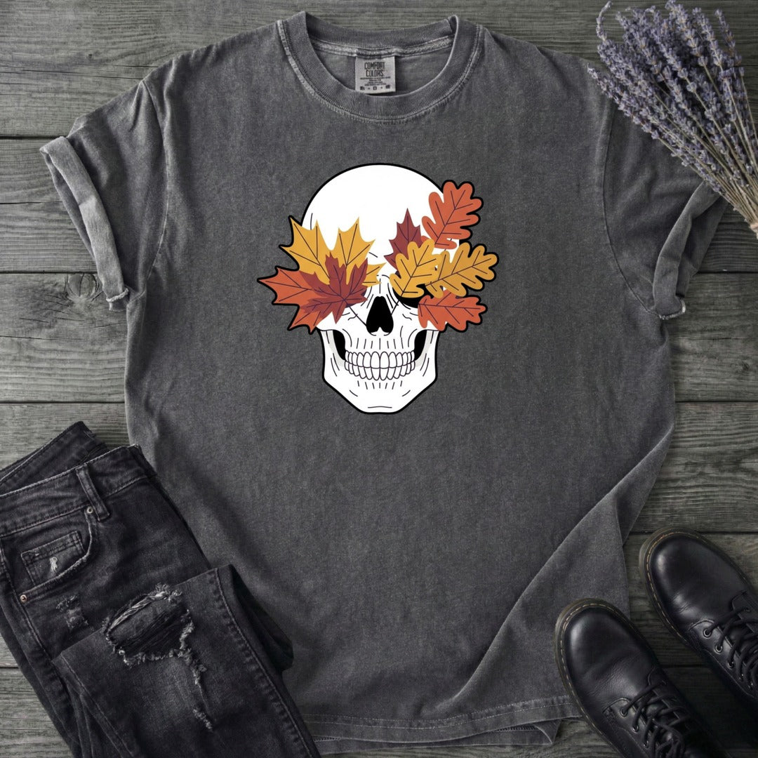 Fall Leaf Skull T-Shirt
