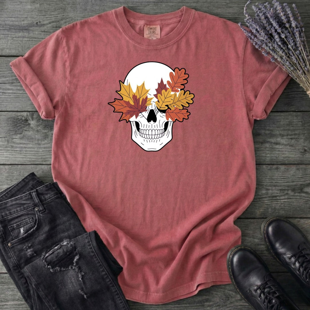Fall Leaf Skull T-Shirt