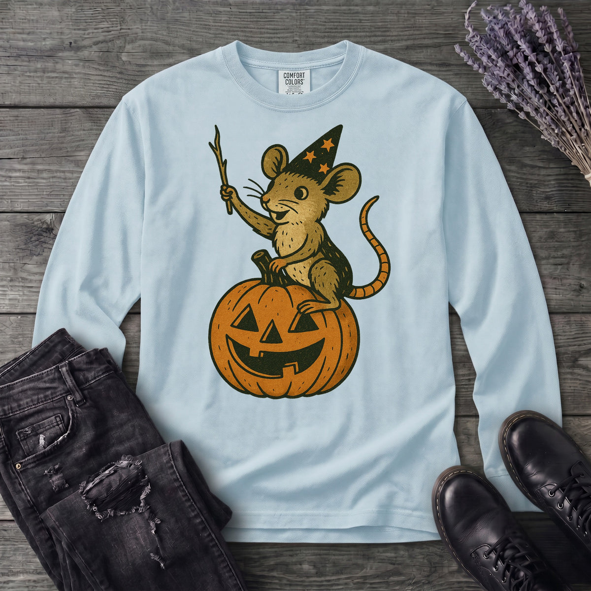 Mouse Witch Long Sleeve T-Shirt