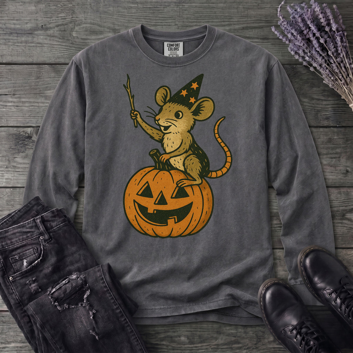 Mouse Witch Long Sleeve T-Shirt