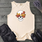 Fall Leaf Skull Tank Top