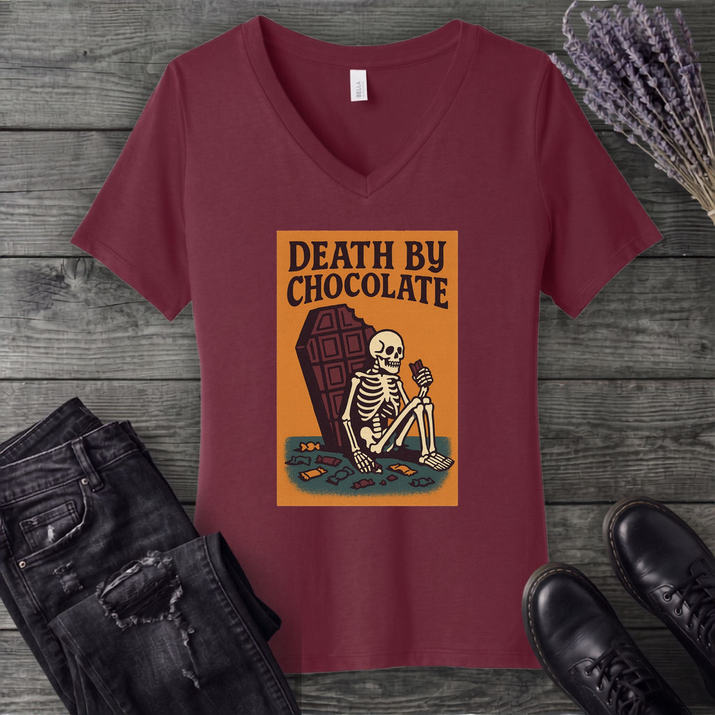 Death By Chocolate V-Neck T-Shirt