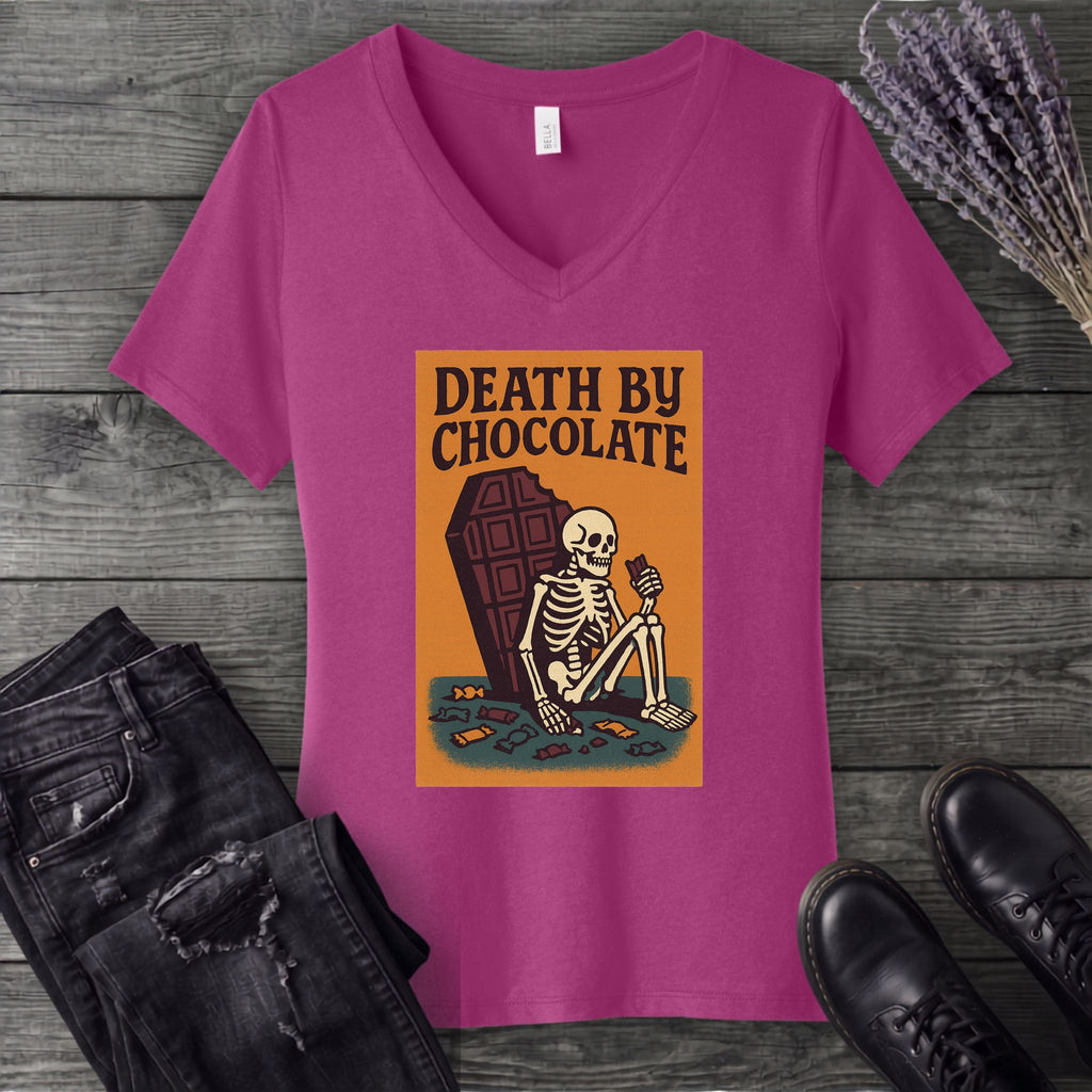 Death By Chocolate V-Neck T-Shirt