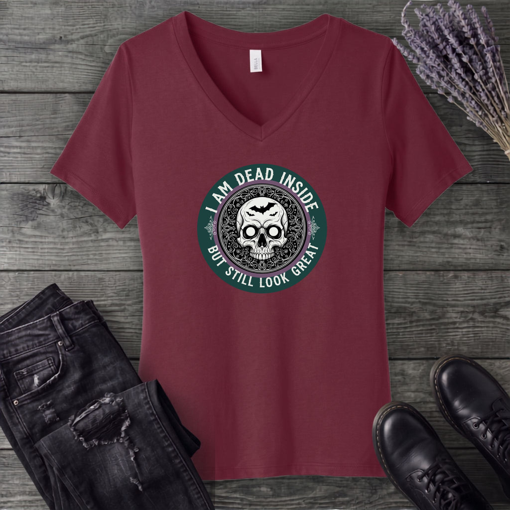 Im Dead Inside But Still Look Great V-Neck T-Shirt