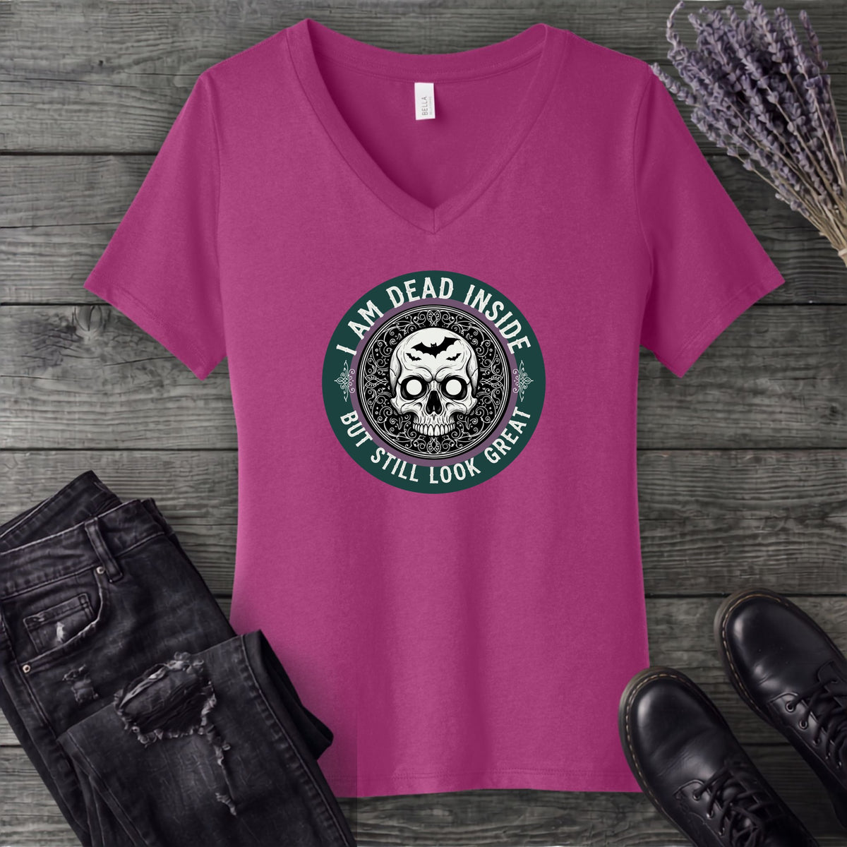 Im Dead Inside But Still Look Great V-Neck T-Shirt
