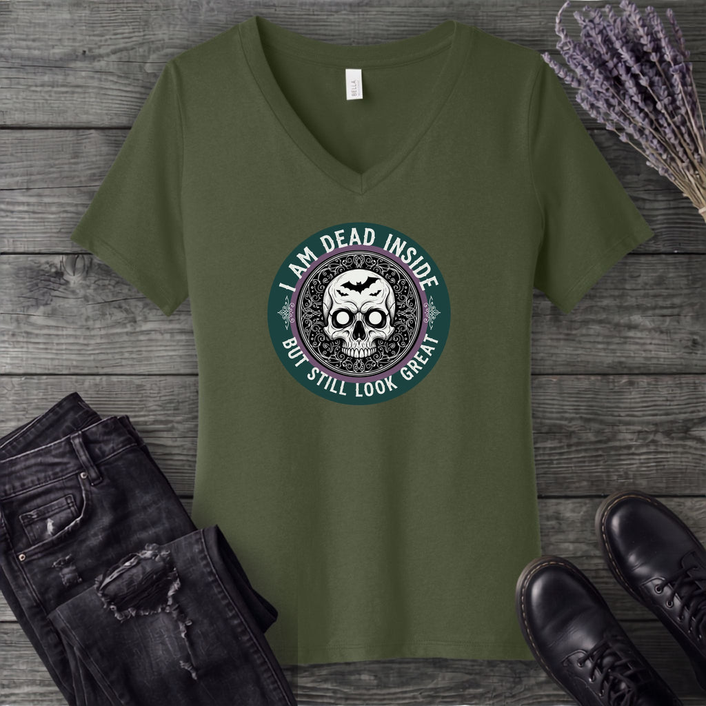 Im Dead Inside But Still Look Great V-Neck T-Shirt
