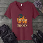 The Only Witch In The Kitchen V-Neck T-Shirt