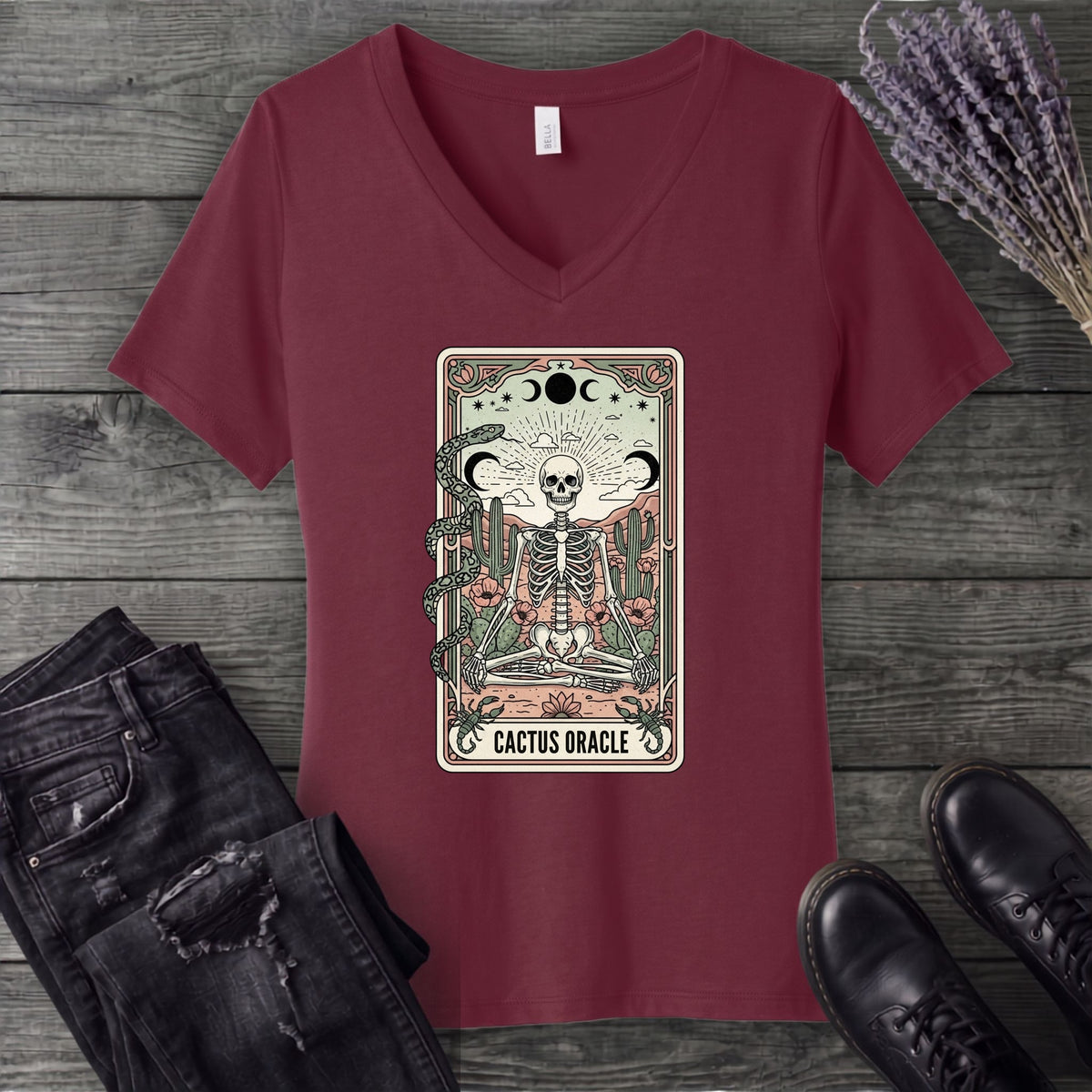 Cactus Oracle V-Neck T-Shirt