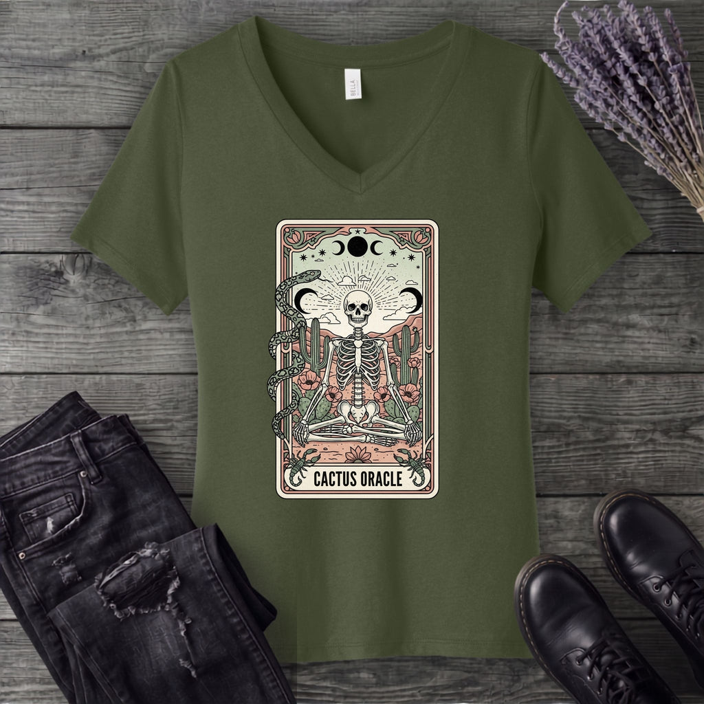 Cactus Oracle V-Neck T-Shirt
