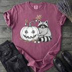 Raccoon And Pumpkin T-Shirt