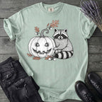 Raccoon And Pumpkin T-Shirt