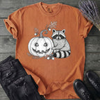 Raccoon And Pumpkin T-Shirt