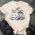 Raccoon And Pumpkin T-Shirt