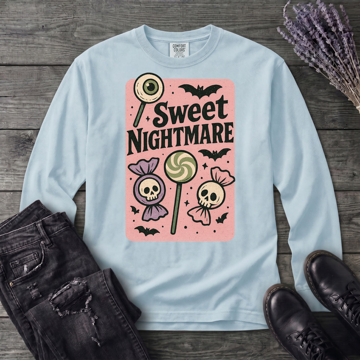 Pastel Sweet Nightmare Long Sleeve T-Shirt