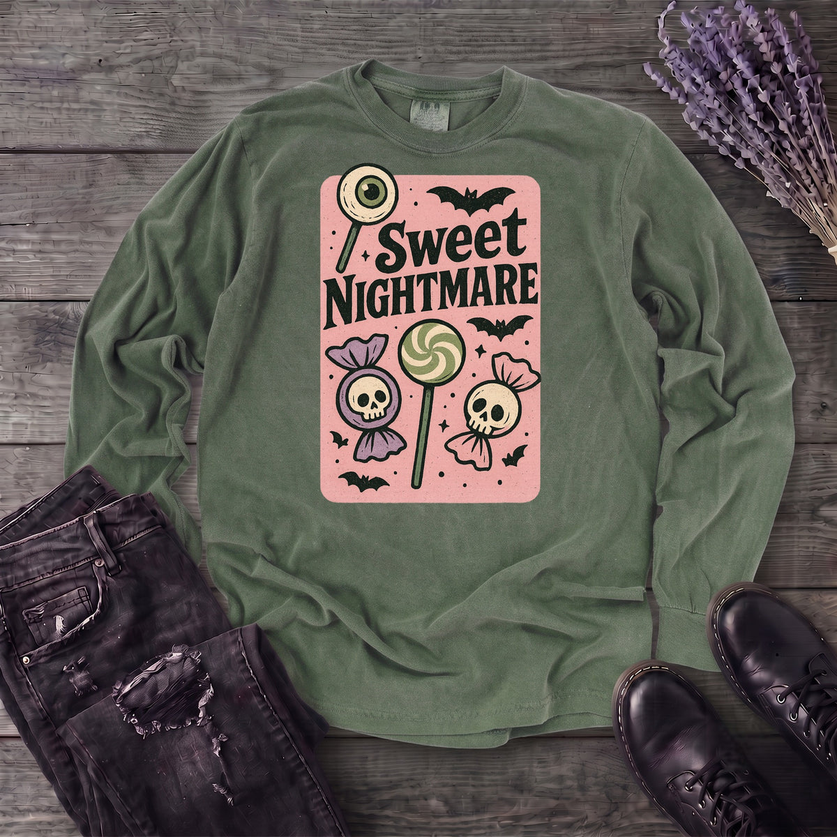 Pastel Sweet Nightmare Long Sleeve T-Shirt