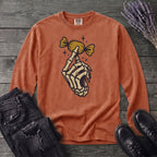 Skeleton Hand Holding Candy Long Sleeve T-Shirt