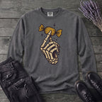 Skeleton Hand Holding Candy Long Sleeve T-Shirt