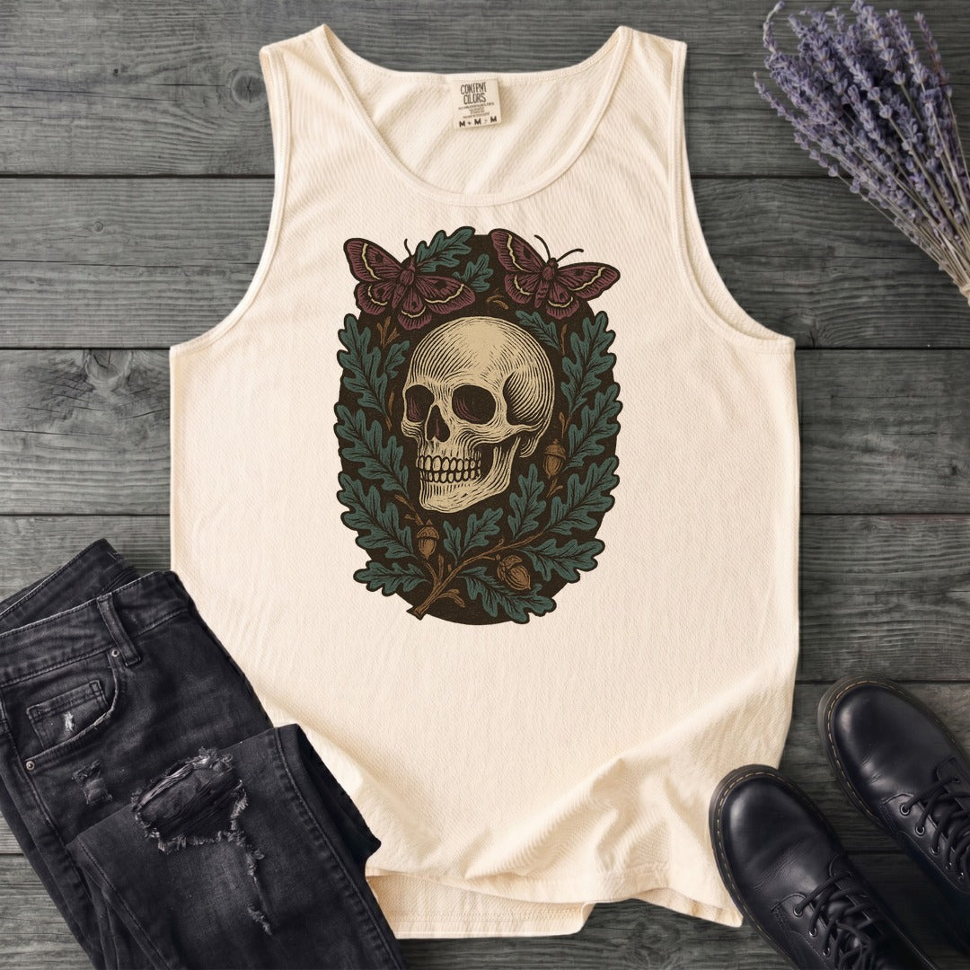 Skull And Moths Tank Top