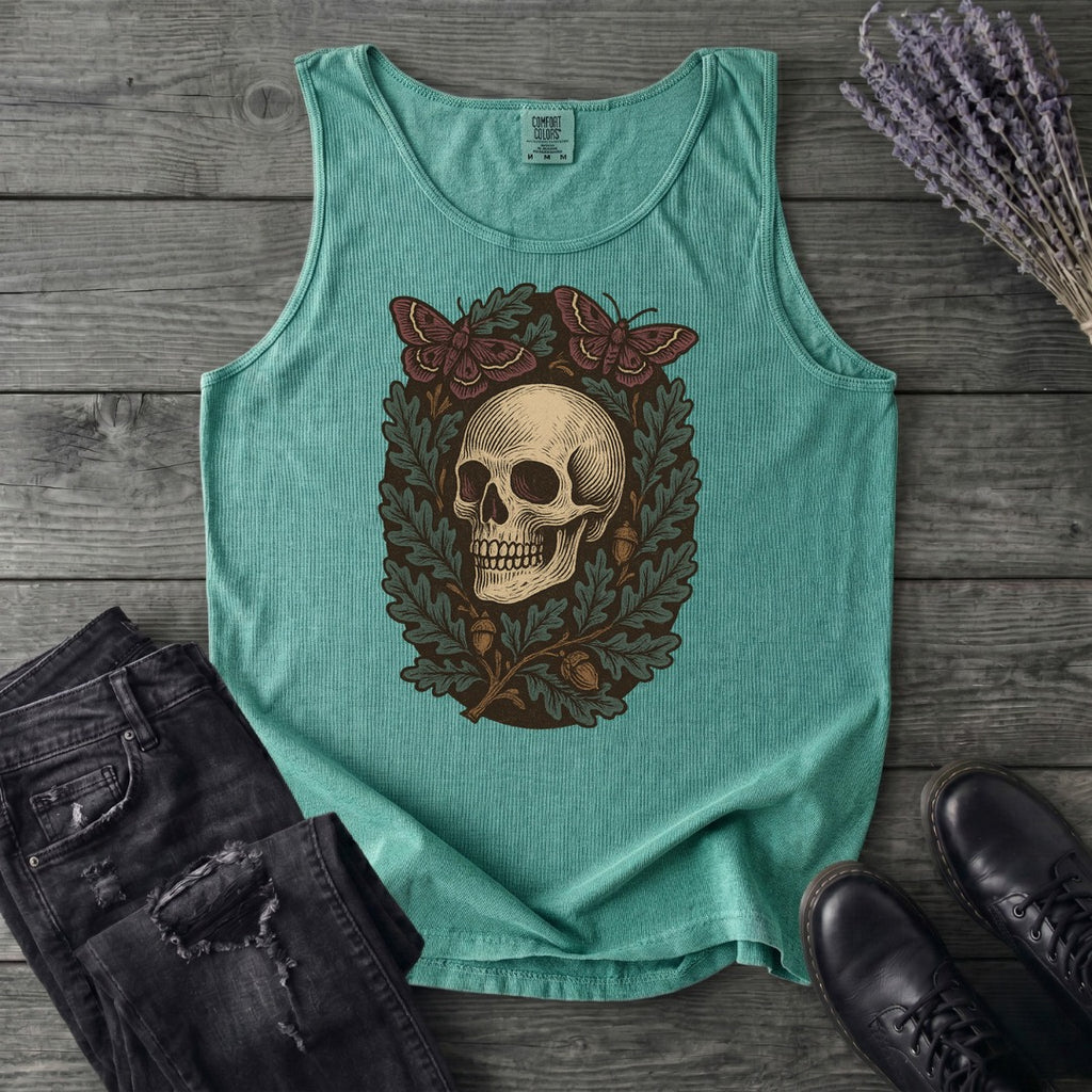 Skull And Moths Tank Top