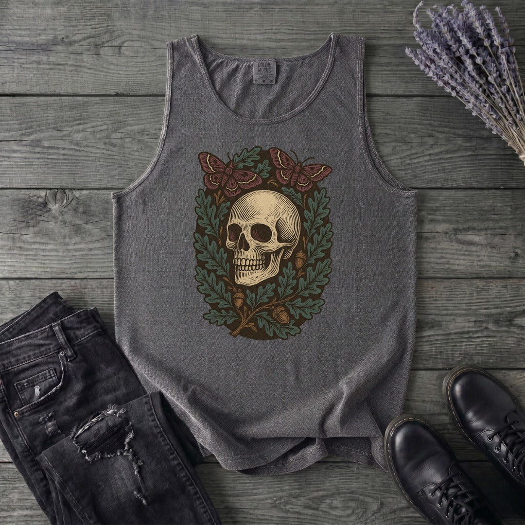 Skull And Moths Tank Top