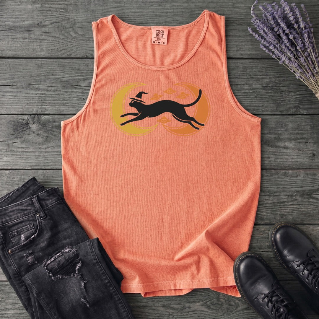 Witch Cat Celestial Ufo Tank Top