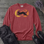Witch Cat Celestial Ufo Long Sleeve T-Shirt