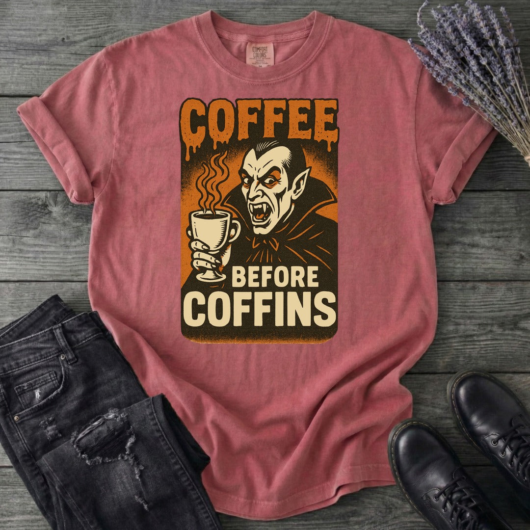Coffee Before Coffins T-Shirt