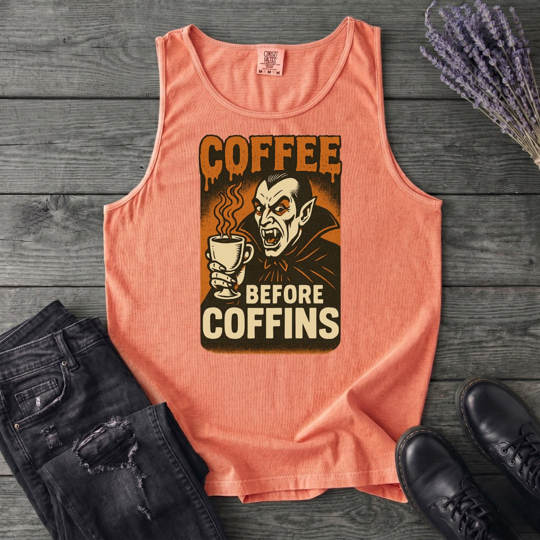 Coffee Before Coffins Tank Top
