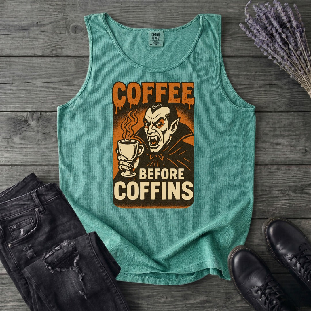 Coffee Before Coffins Tank Top