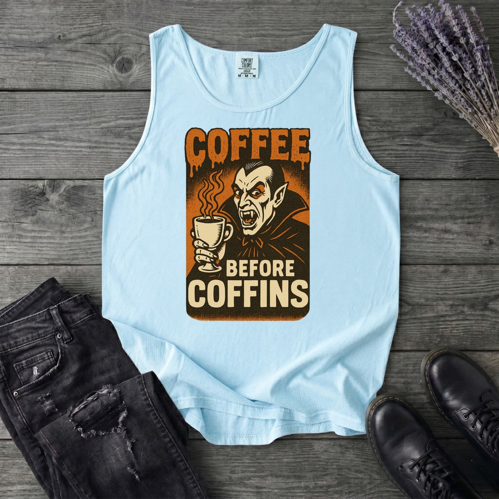 Coffee Before Coffins Tank Top