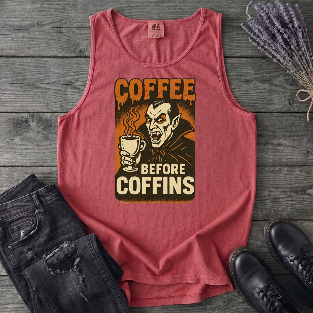 Coffee Before Coffins Tank Top