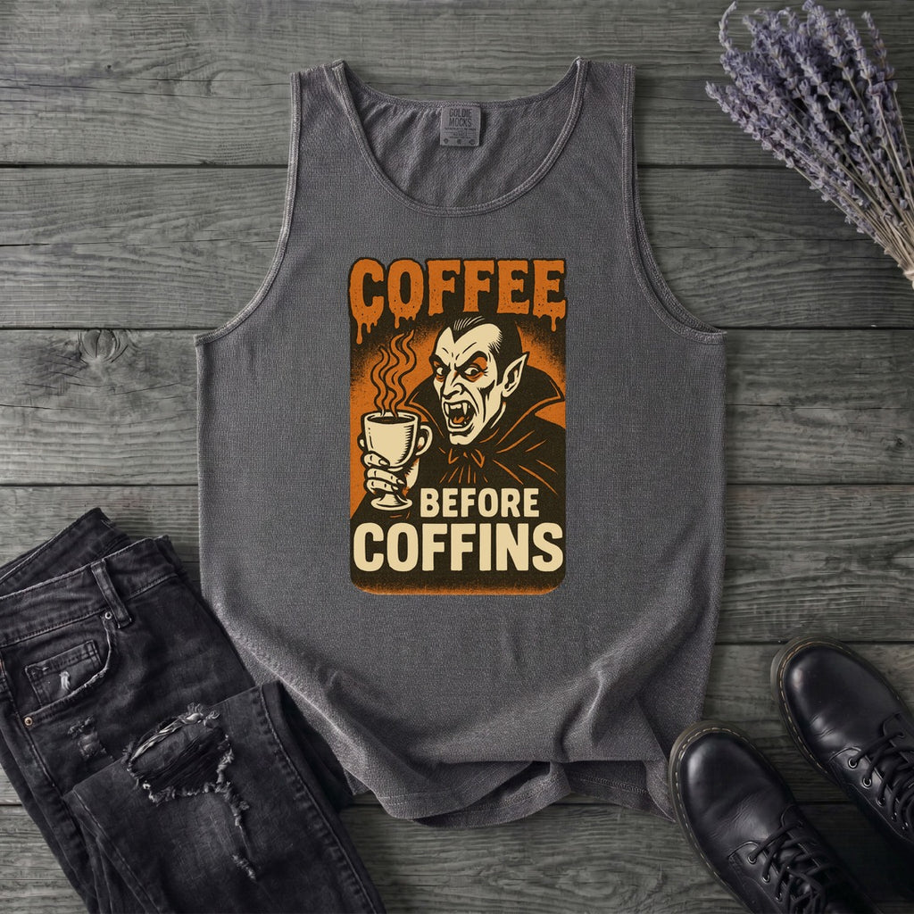 Coffee Before Coffins Tank Top