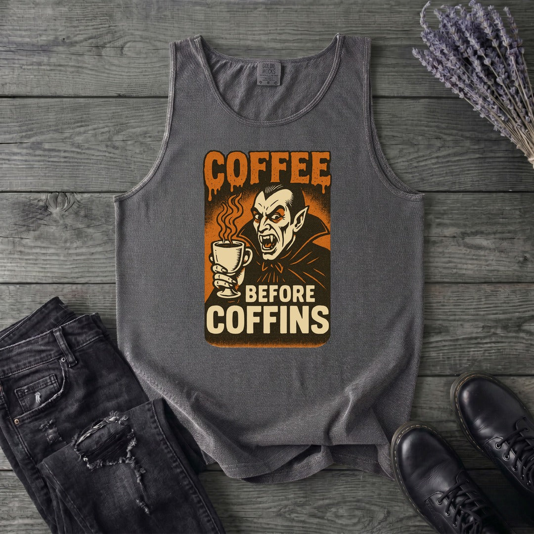 Coffee Before Coffins Tank Top